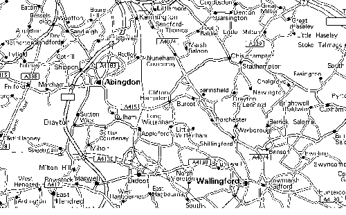 Wittenhams Location Map